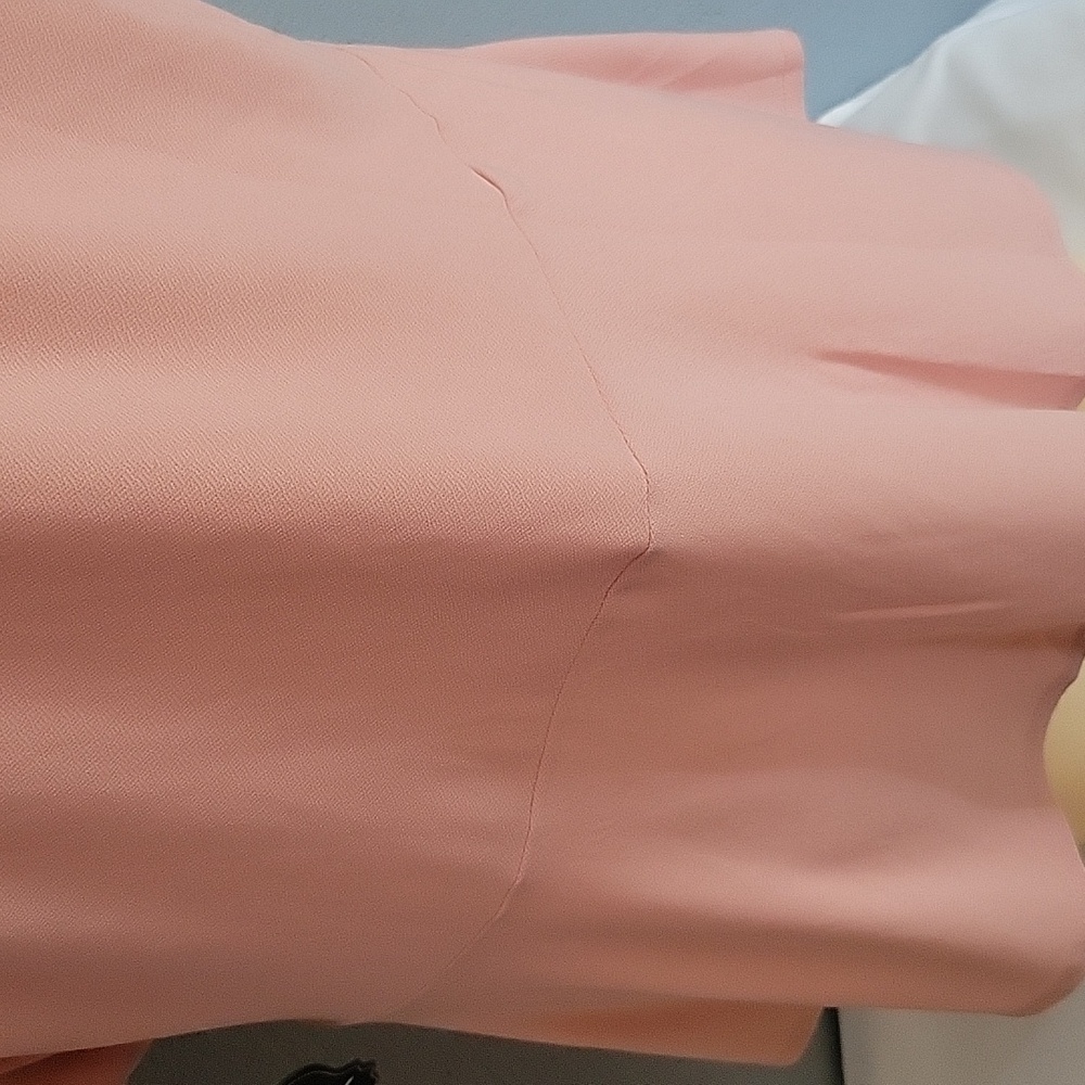 AUW Blush Pink Wrap Blouse - Picture 6 of 8